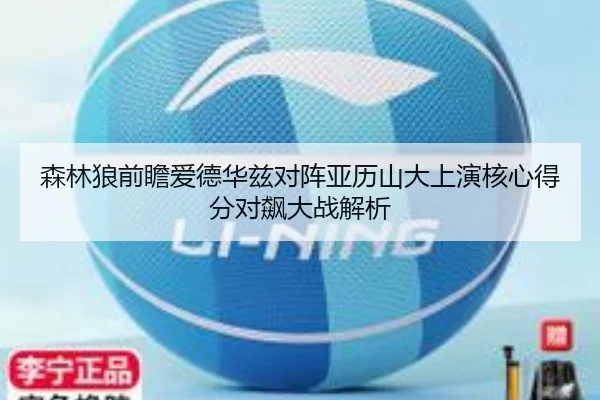 森林狼前瞻爱德华兹对阵亚历山大上演核心得分对飙大战解析